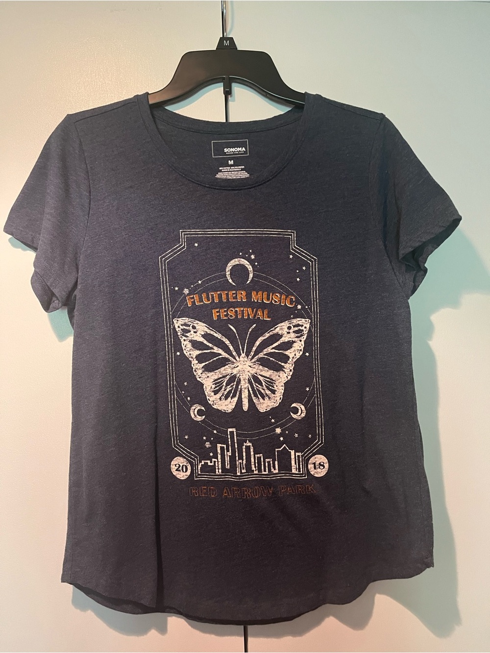 Sonoma Flutter Music Festival Graphic Tee - Navy